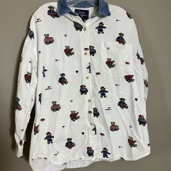 Vintage Quizz Again Teddy Bear Shirt - Picture 3 of 6